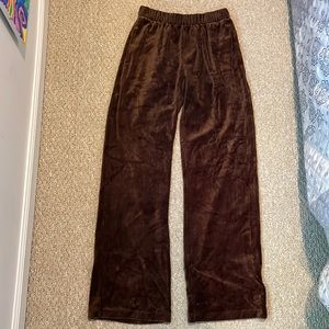 PacSun John Galt Brown Velour Pants